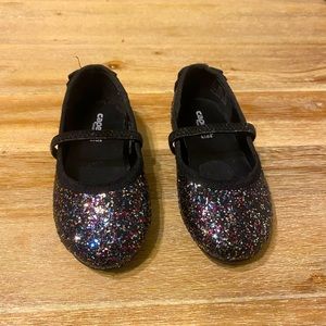 Toddler glitter Mary Janes